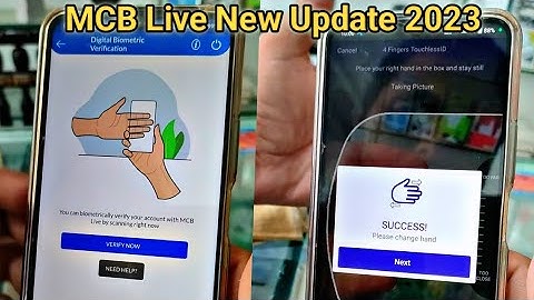 MCB Live App Biometric Karne ka tarika || MCB Live Biometric New Update 2023