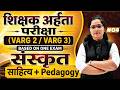 शिक्षक अर्हता परीक्षा (Varg 2 & Varg 3) | संस्कृत साहित्य + Pedagogy | Complete Class 2026