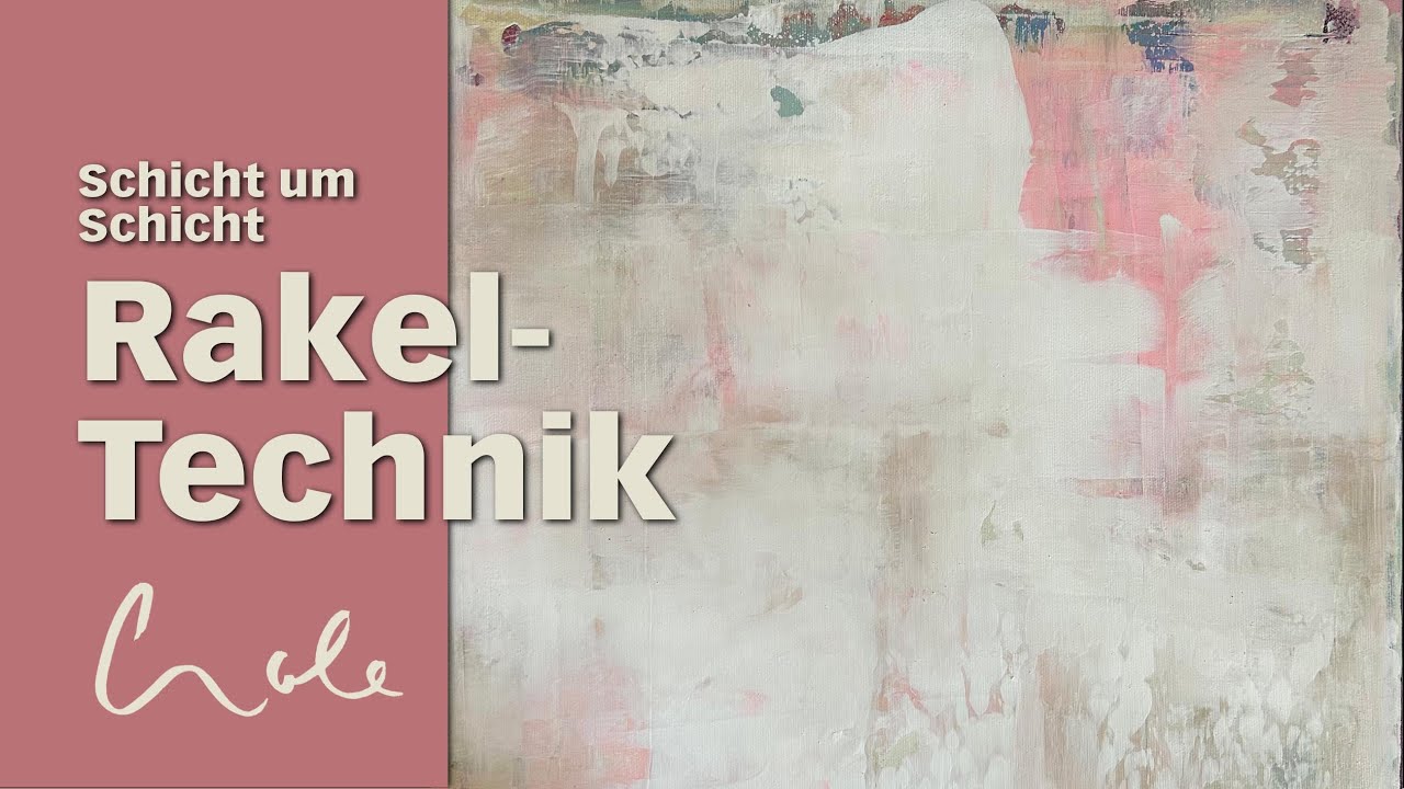 Einfache Einführung in die moderne Rakeltechnik mit Acryl – inspiriert ...