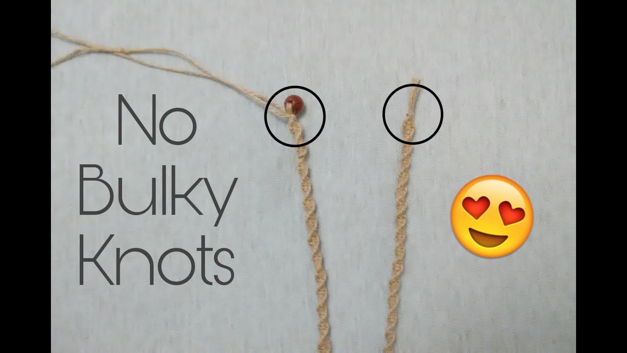 How To Begin And End A Hemp Necklace With Minimal Knotting