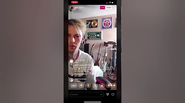 AaronCarter attempting damage control after Lina V...