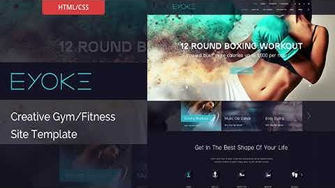 Eyoke - Creative Gym/Fitness HTML Template | Themeforest Website Templates and Themes