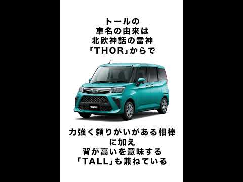 自動車メーカー ダイハツ工業の車名の由来に関する雑学② #short #不正対象車種 #車の雑学