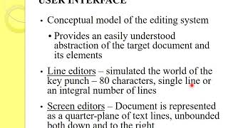 Introduction to Editor and User Interface(Malayalam)/CS 303 System Software