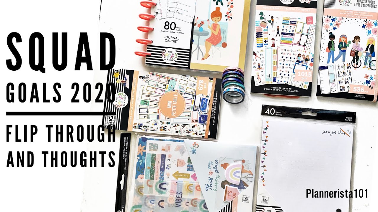 Happy Planner Squad Goals 2020 | Collection Flip through and Thoughts |