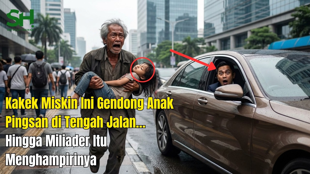 Kakek Miskin Ini Gendong Anak Pingsan di Tengah Jalan… Hingga Miliader Itu Menghampirinya