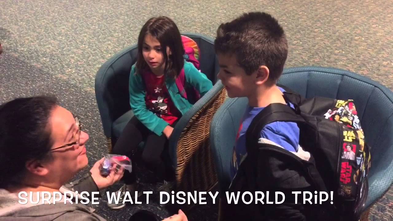 disney world trip surprise