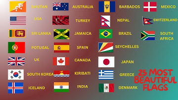 "Top 25 Most Beautiful Flags in the World | Stunning Designs & Iconic Landmarks"
