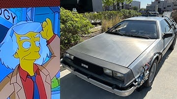 Full Back to the Future Scene in Simpsons Ride Queue Video | Universal Studios Florida