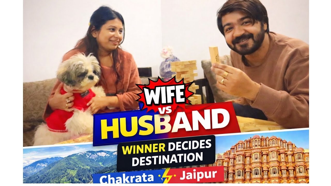 Wife vs Husband 😂 | War Games Challenge | Winner Decides Trip Destination | 1st Anniversary Vlog