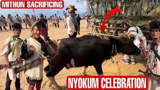 Mithun Sacrifice Ritual at Nyobia Nyokum 2026 | Kurung Kumey, Arunachal Pradesh