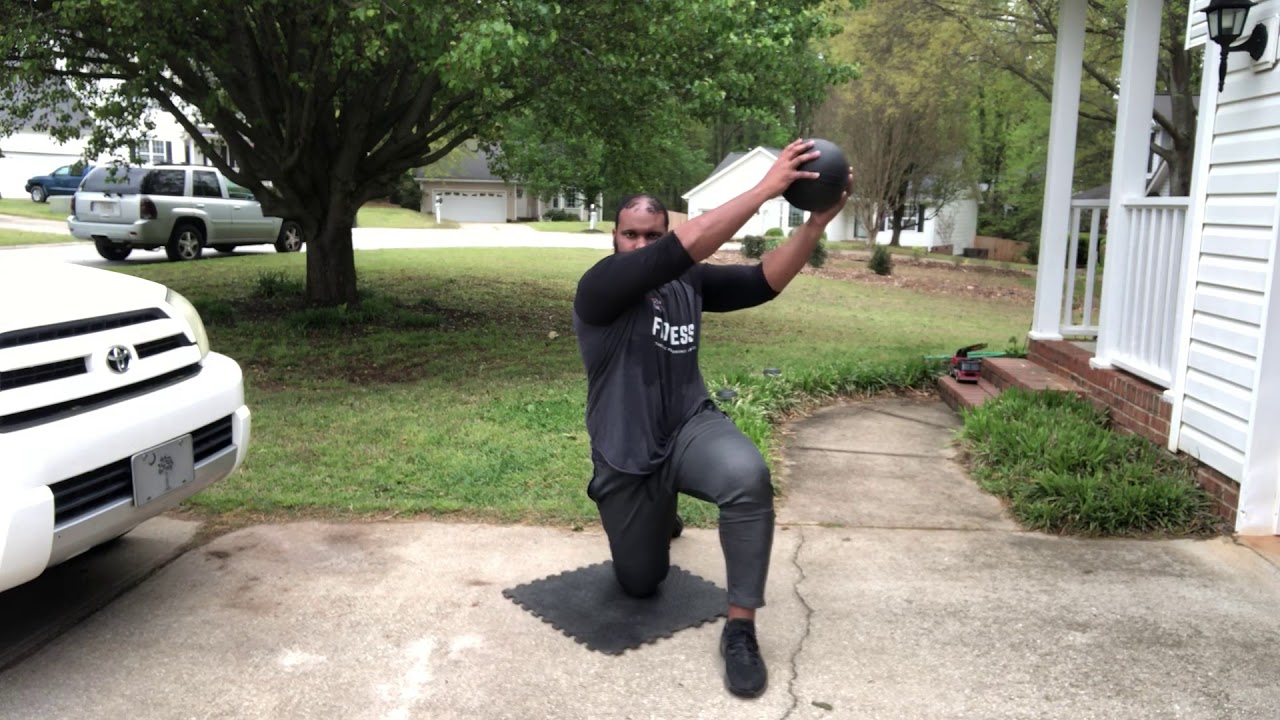 Half Kneeling Med Ball Woodchoppers YouTube