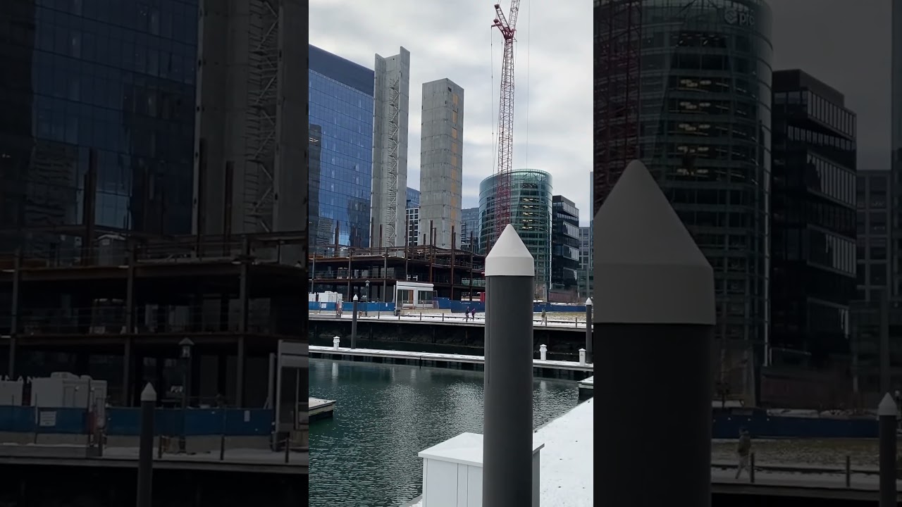 An early morning in Boston Seaport