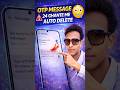 OTP Message 24 Ghante Me Auto Delete 😱 | Ye Setting ON Karo 🔒#technicalddinesh #shorts #settings