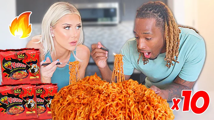 Spicy Noodle Challenge Most Korean Fire Noodles Ev...