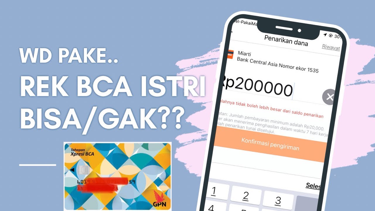 WD (WithDraw) Lalamove Pakai Rekening BCA milik ORANG LAIN