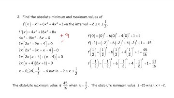 MCV4U MHR Unit 3 Curve Sketching Review Answers