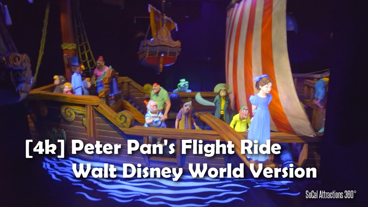 4k Peter Pan S Ride Walt Disney World Version Magic Kingdom Youtube