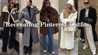 Recreating Pinterest Outfits | Winter Outfit Ideas | how to style for winter