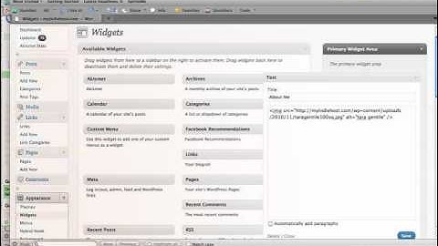 Wordpress Quick Tips - About Me