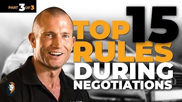 TOP 15 RULES During Negotiations - Part 3 of 3 | Andy Elliott