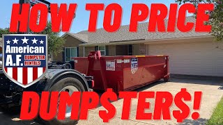 How To Price a Dumpster Rental  Don't Cheat Yourself!