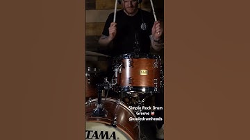 Simple Rock Drum Groove 🥁 @CodeDrumHeads #drum #codedrumheads