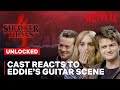 Stranger Things 4 | Stranger Things Cast Reacts to Eddie Shredding | Netflix Geeked