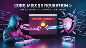 CORS Misconfiguration 💥 Real Bug Bounty Exploit — Find & Report (HunterX) #cybersecurity