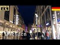 🇩🇪Dresden Night Walk - Prager Street -【4K 60fps】