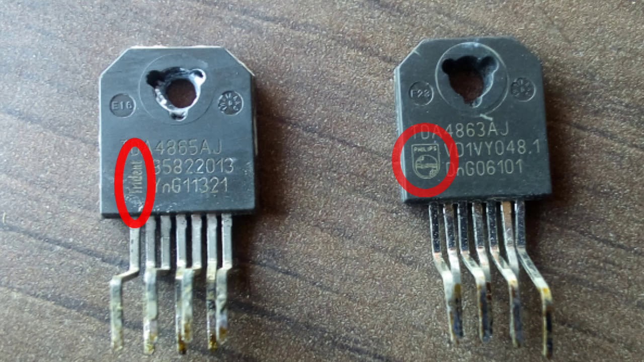 Vertical section Fault LG TV. TDA4863/4865 - YouTube