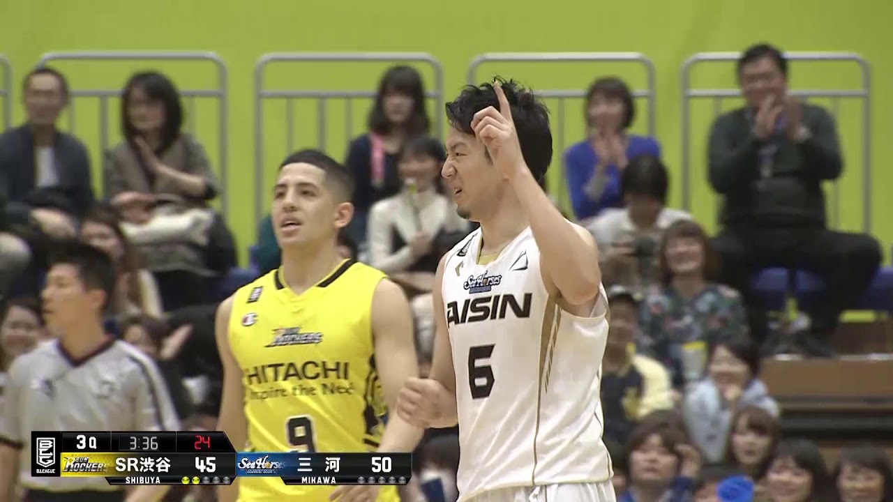 【#6比江島 母校でシュート15/15で100％成功！26得点の大活躍！】サンロッカーズ渋谷vsシーホース三河｜2018.3.18（青山学院記念館)｜B.LEAGUE