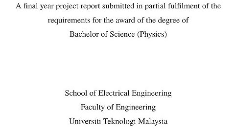 Introduction to LaTeX/MikTeX and UTM Thesis Class / Template