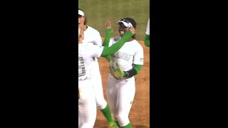 Elon Butler Lays Out for the Grab to End the Game vs. Washington | Oregon Softball