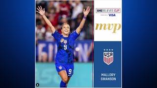 Celebrity Mallory Swanson from Colroado gets MVP at She Believes Cup Wealth