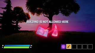 How to make a no building/shooting zone in creative fortnite.