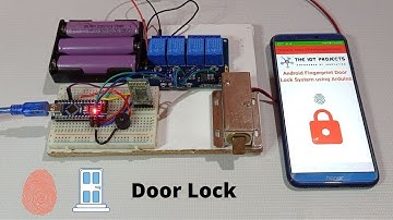 Fingerprint Door Lock System using Arduino and Smartphone