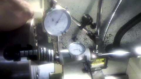 Dialing in a tailstock with a coaxial indicator