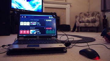 Scalextric using Ultimate Racer 3.0 as timer