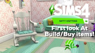 Sims 4 Early Access: Nifty Knitting Stuff Pack Build/Buy Items!