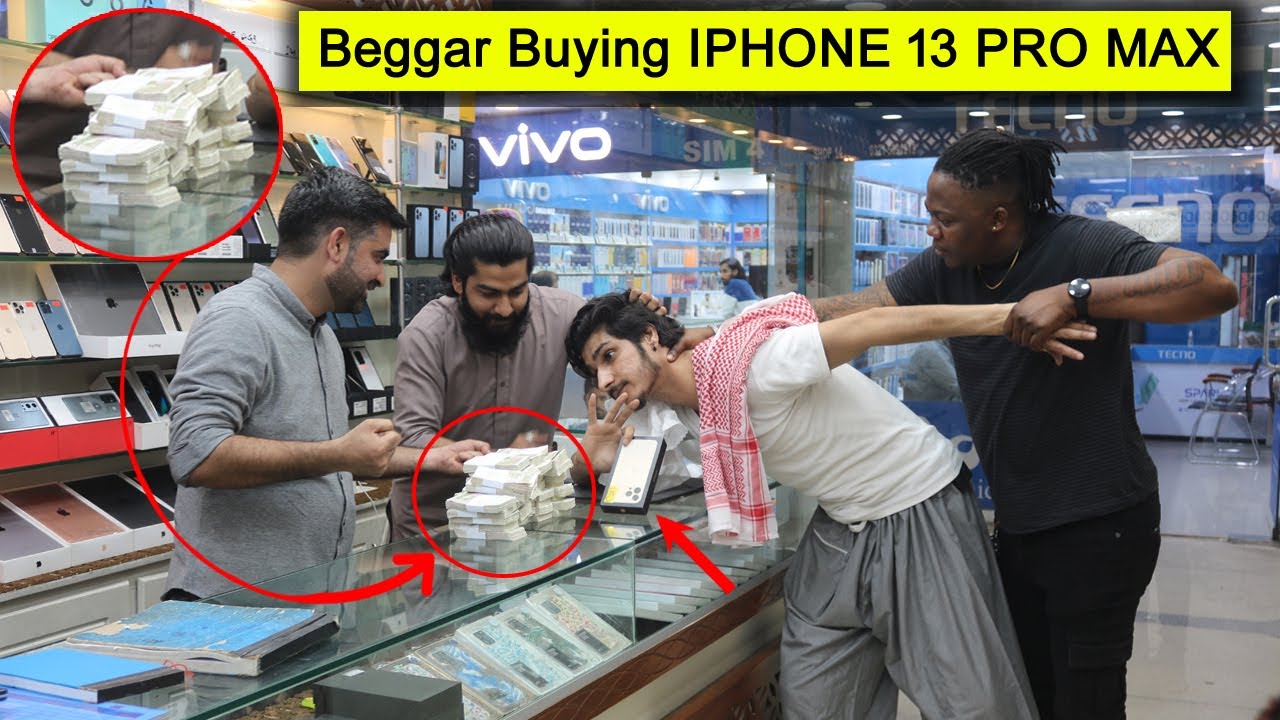 Beggar Buying IPHONE 13 PRO MAX Prank - Rich Beggar 