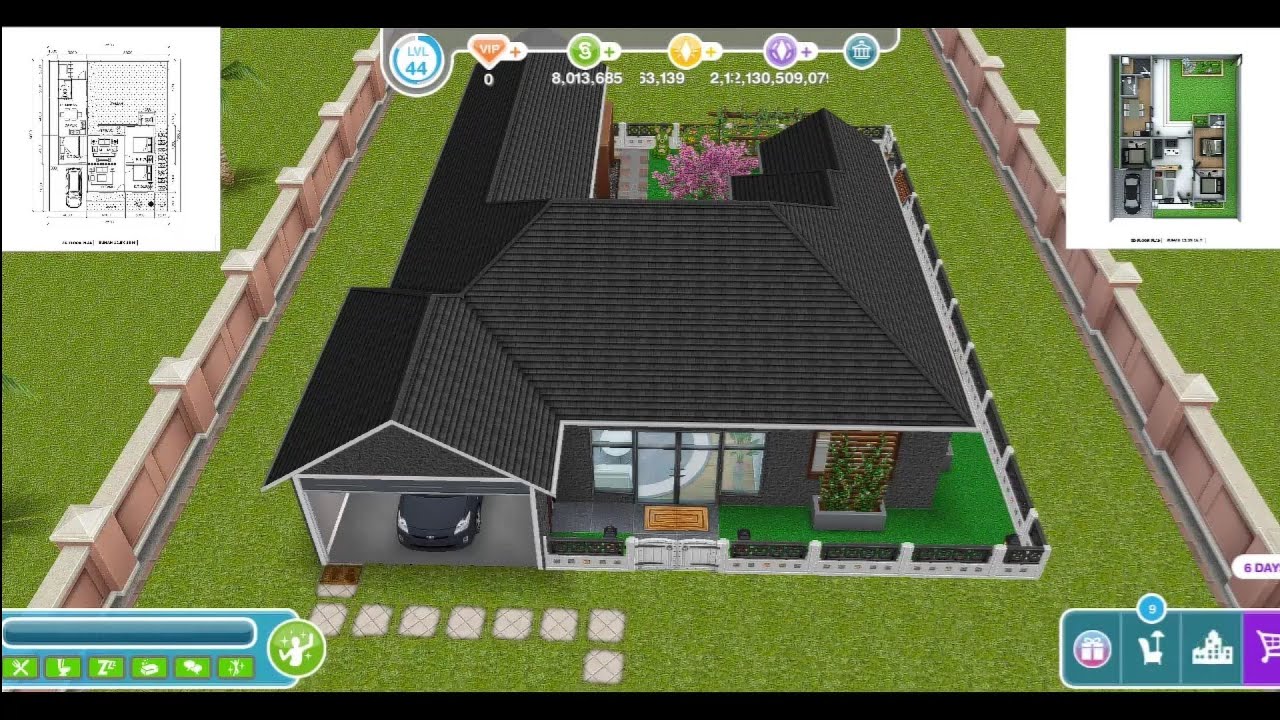 Membuat Rumah Minimalis Di The Sims Freeplay Youtube