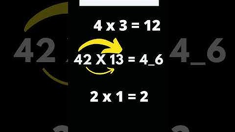 Multiplying  two 2 digit number in 3 seconds #shorts