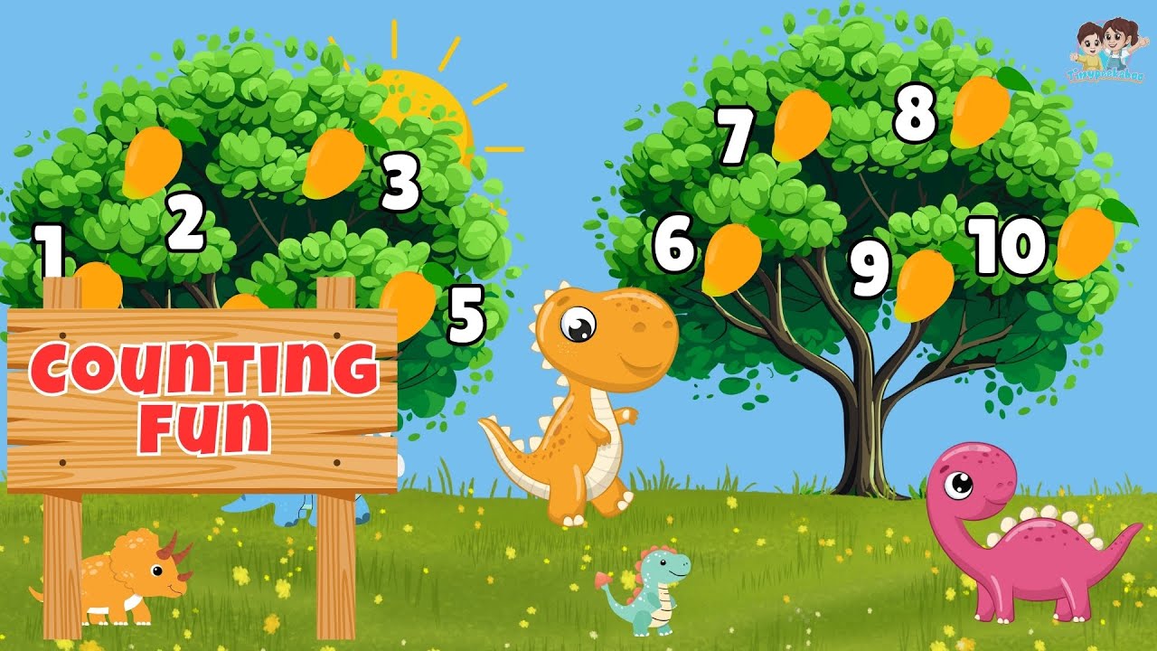 Roaring Fun: Dinosaur Fruit Toddler Counting Song For Kids To Learn And Jam To!