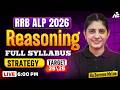 RRB ALP 2026 Reasoning Strategy | Full Syllabus Plan | Target 25/25 By Savreen Mam