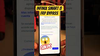 INFINIX SMART 8 FRP Bypass | Eliminar Cuenta Google 2026 #tecnologia