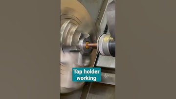 spring tap holder working#tapping #cnc #shortvideo