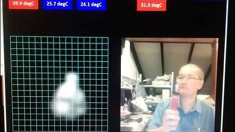 Omron D6T-1616L Non-contact Infra-red Sensor - Test 1