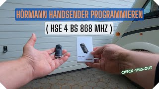 Hörmann Handsender programmieren (HSE 4 BS 868 MHz). by Check-this-out 16,150 views 1 year ago 1 minute, 19 seconds