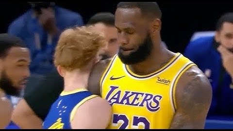 Lebron James Welcomes Nico Mannion To The NBA With An Extremely Hard Screen! WOW!!!